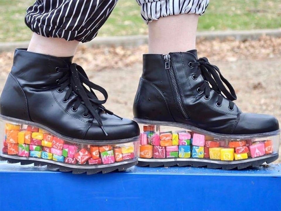 Keep Whatever You Want Inside These See-through Platform Shoes